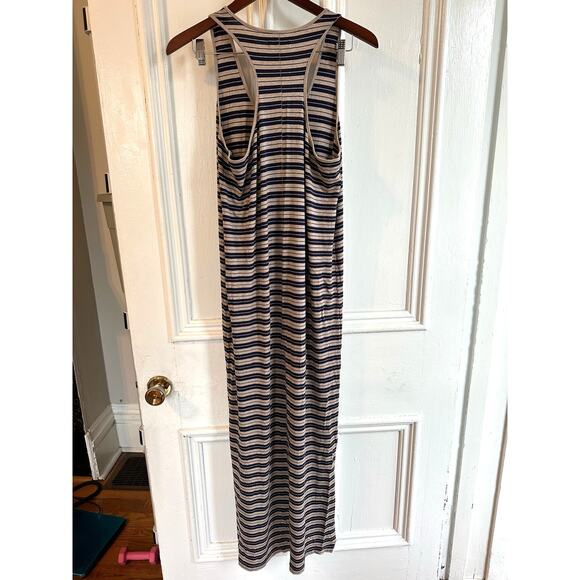 Madewell Racerback Striped Maxi Dress Sz Small - Picture 2 of 8
